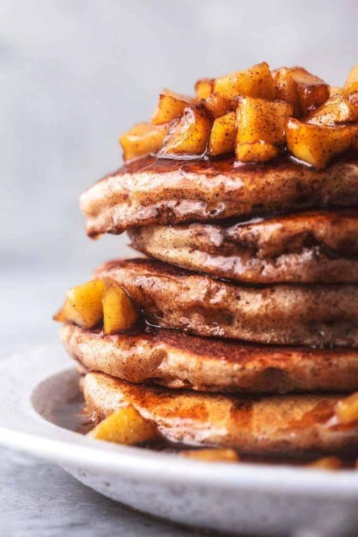 Apple Cinnamon Banana Pancakes