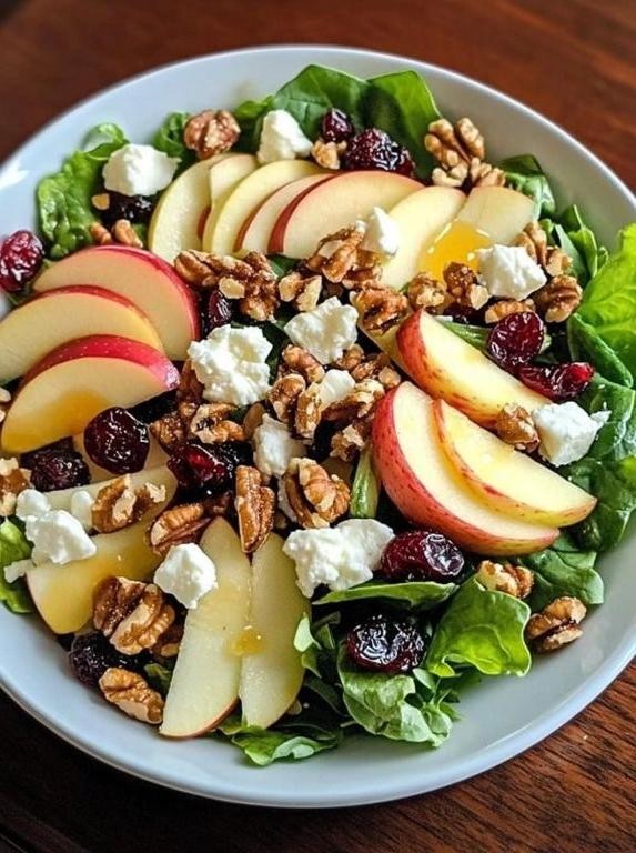 Apple Walnut Salad with Maple Dijon Dressing