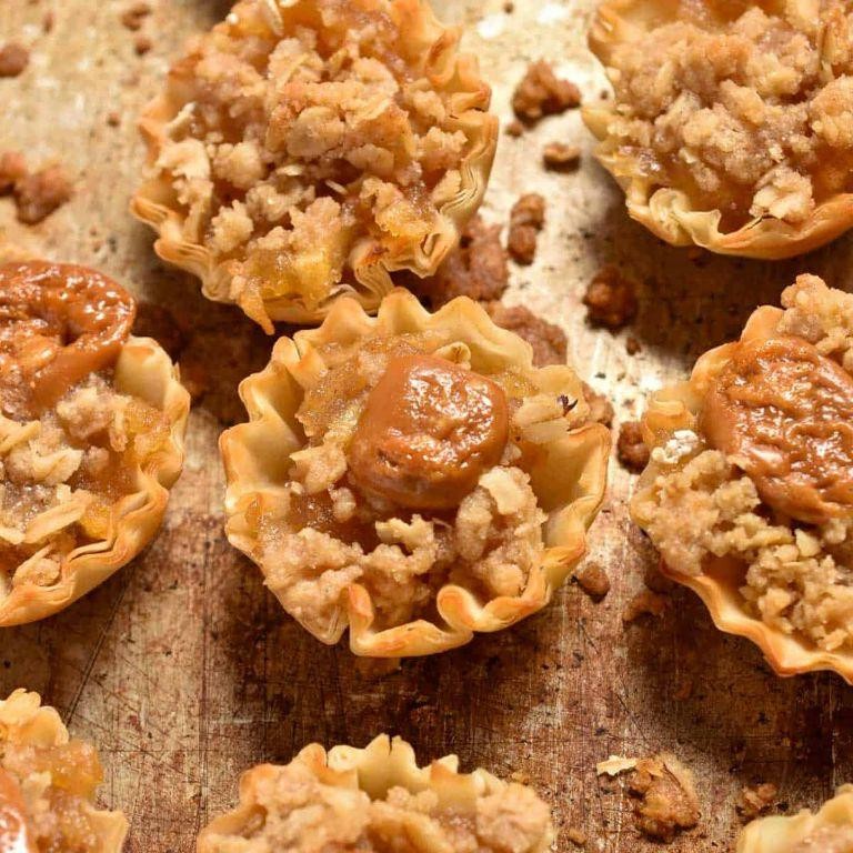 Apple and Pecan Phyllo Pastry Cups