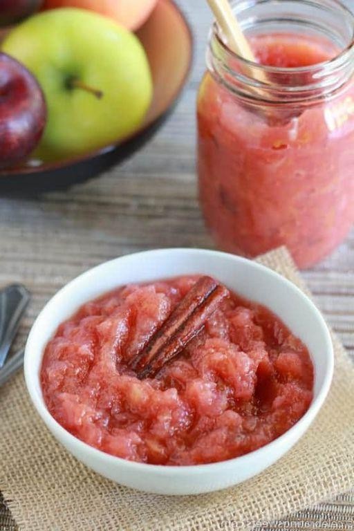 Apple-Plum Sauce with Cinnamon