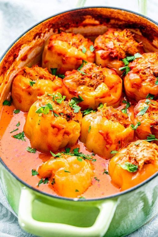 Ardei Umpluți (Stuffed Bell Peppers)