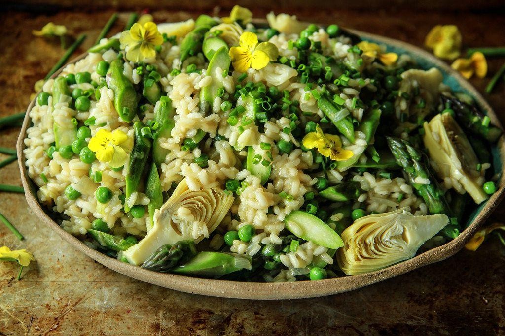 Artichoke and Pea Risotto