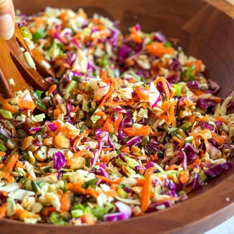 Asian Crunch Salad with Ginger Dressing