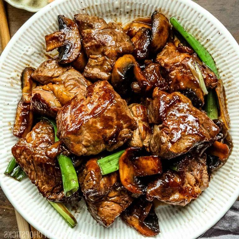 Asian-Inspired Beef and Mushroom Spedini