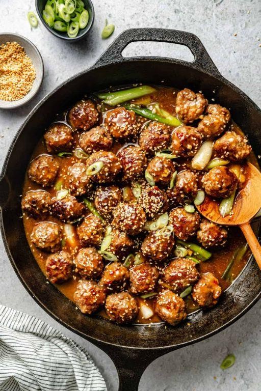 Asian-Inspired Meatballs Without Eggs