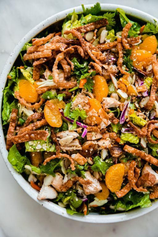 Asian-Inspired Rotisserie Chicken Salad with Sesame Dressing
