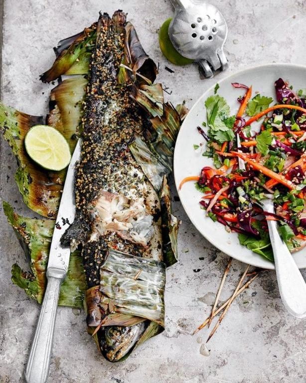 Asian-Style Grilled Trout