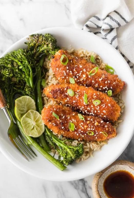 Asian-Style Soy Ginger Baked Chicken Tenders