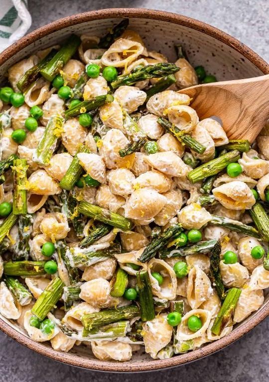 Asparagus and Goat Cheese Pasta
