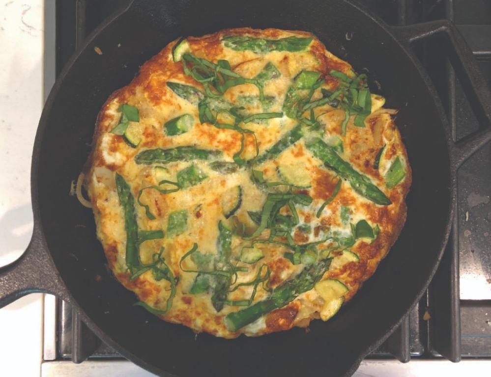 Asparagus and Parmesan Frittata
