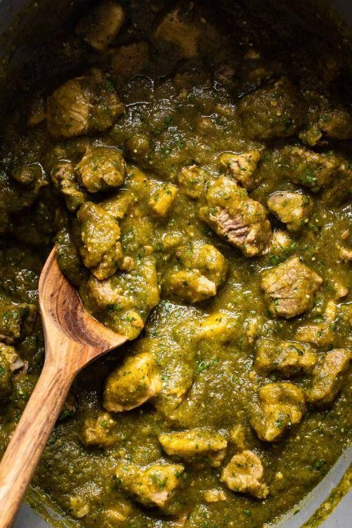 Authentic Mexican Chile Verde with Tomatillos
