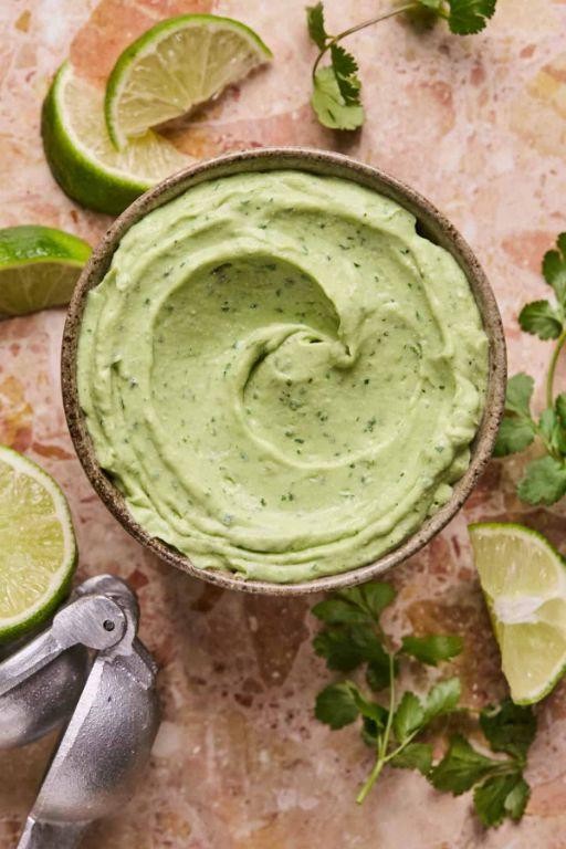 Avocado Lime Cottage Cheese Dip