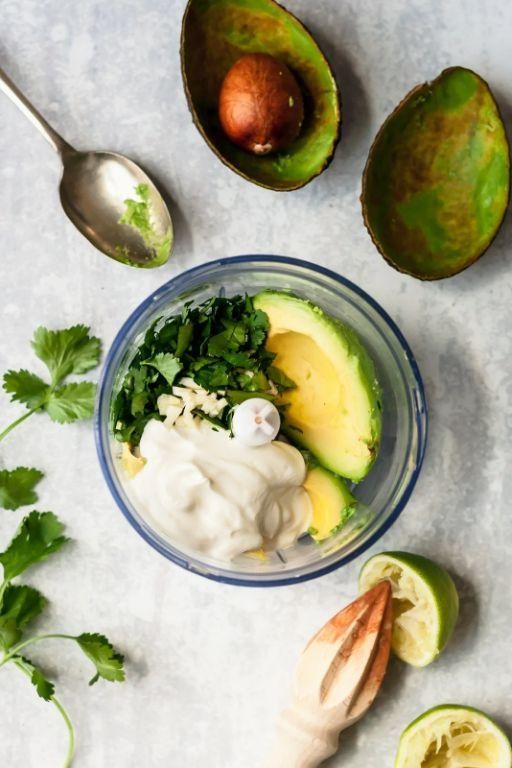 Avocado Lime Greek Yogurt Dip