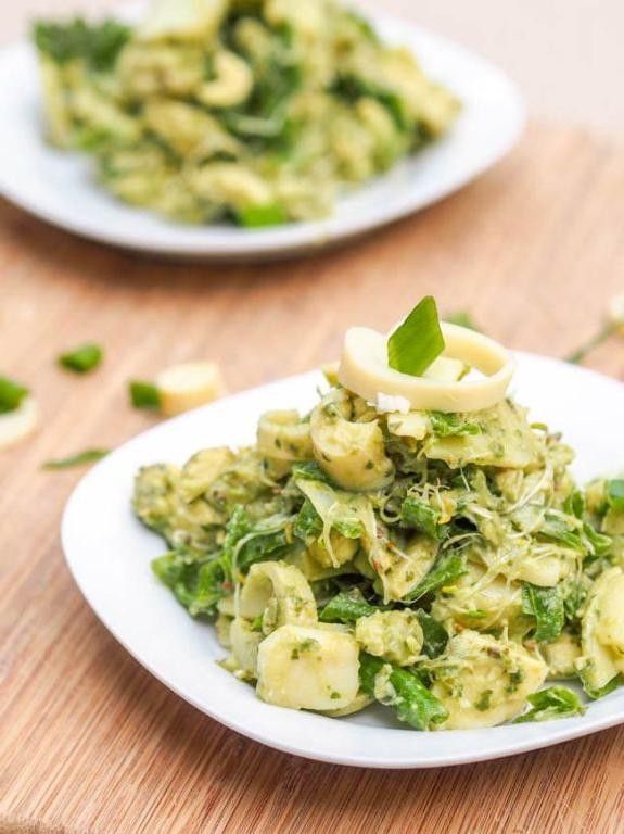 Avocado Lime Hearts of Palm Pasta Salad