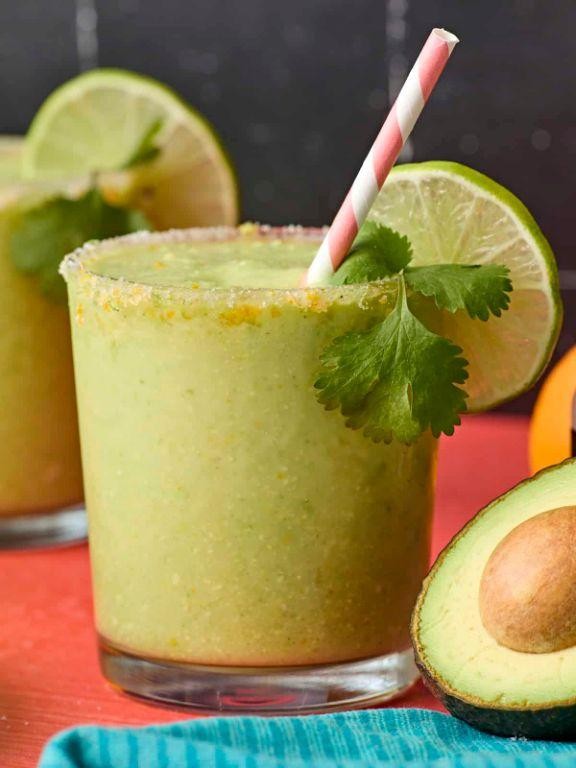 Avocado Margarita with Lime Zest