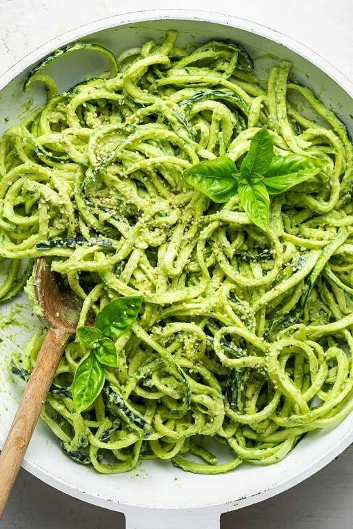 Avocado Pesto Zoodles