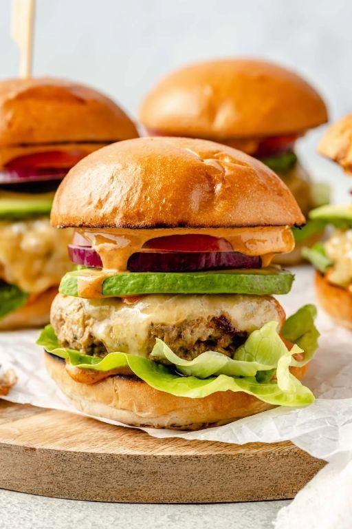 Avocado Turkey Burger with Chipotle Mayo