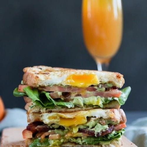 Avocado and Bacon Eggs in a Nest