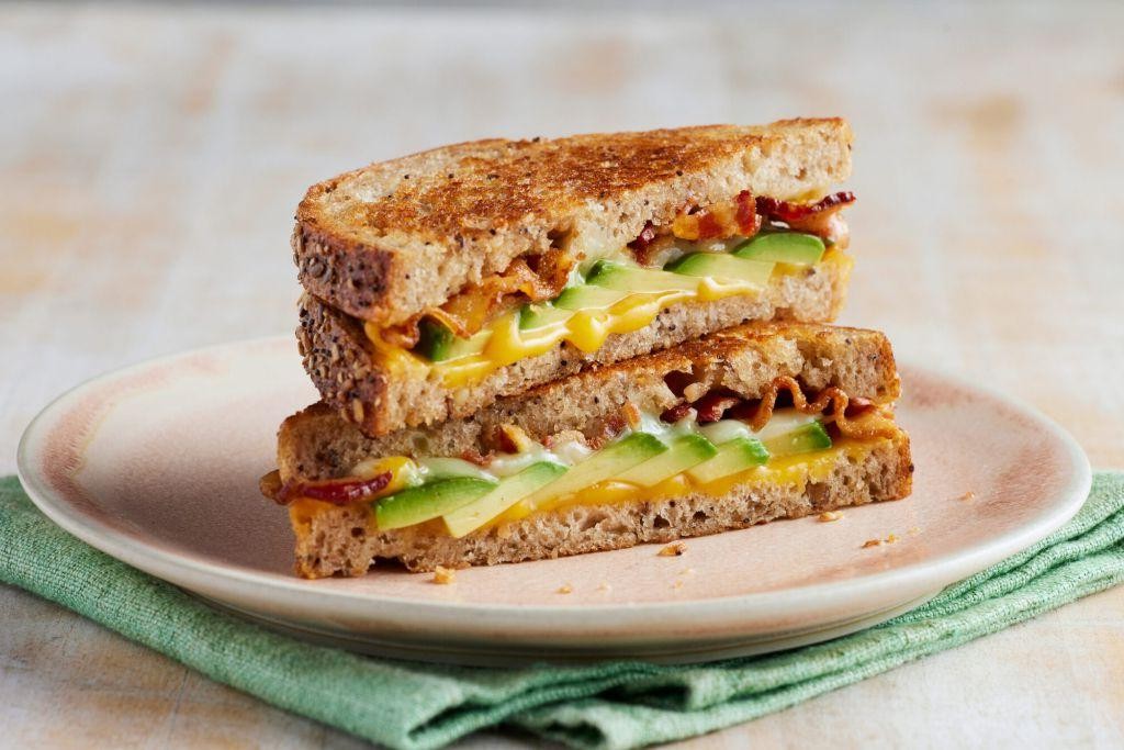 Avocado and Bacon Grilled Cheese
