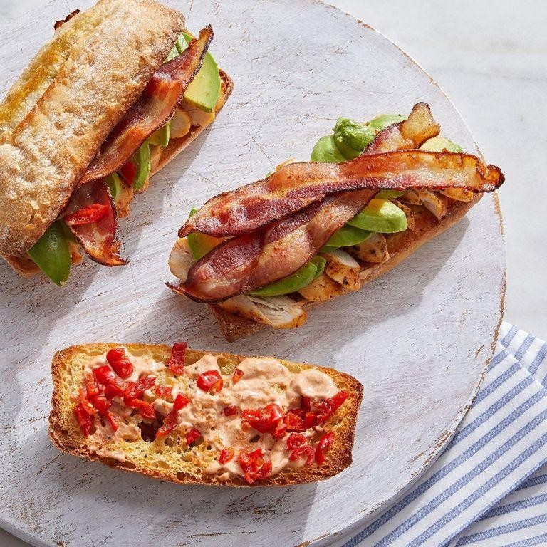 Avocado and Bacon Panini with Chipotle Mayo