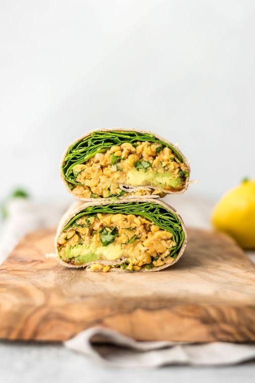 Avocado and Chickpea Wraps