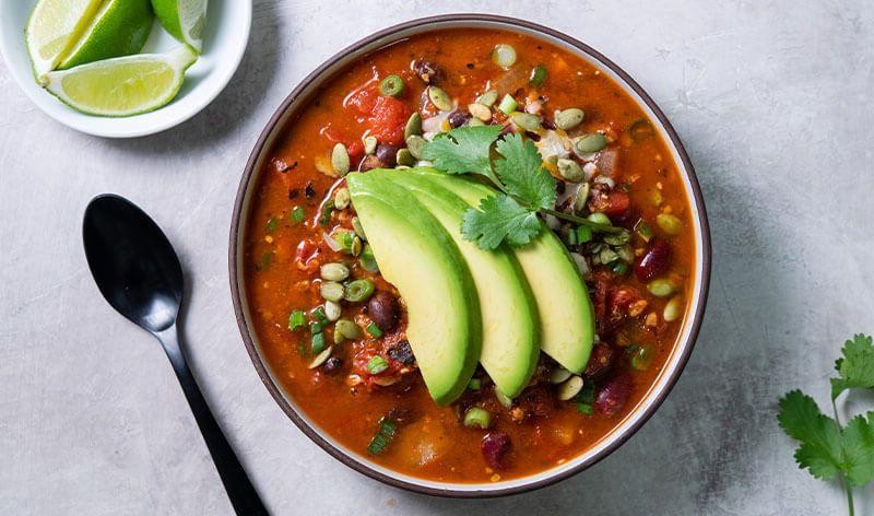 Avocado and Corn Taco Soup