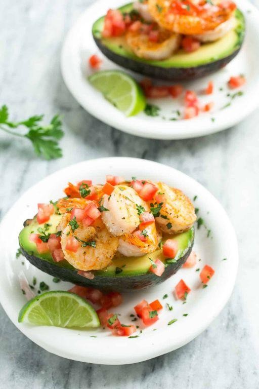 Avocado and Shrimp Stuffed Tomatoes