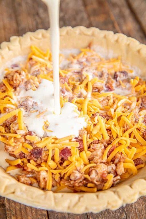 BBQ Chicken Quiche