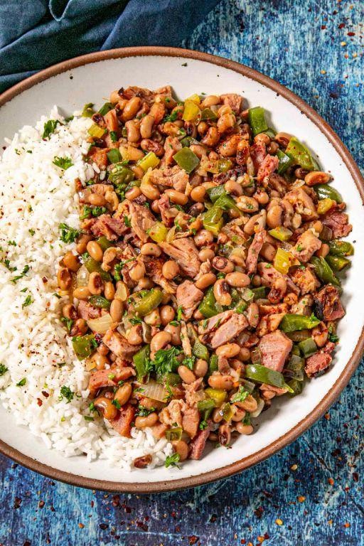 BBQ Hoppin John with Pulled Pork
