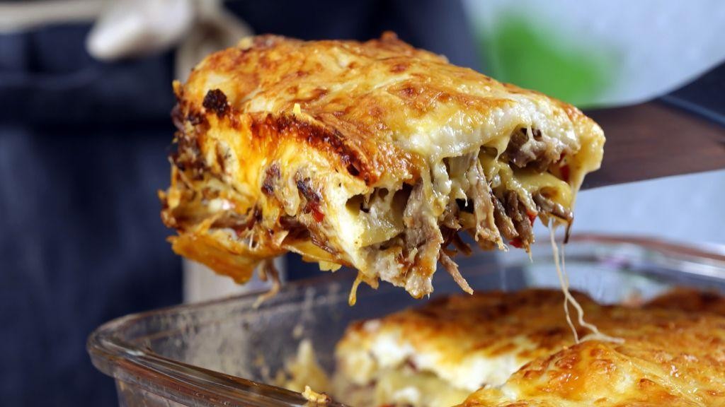 BBQ Pulled Pork Lasagna Casserole