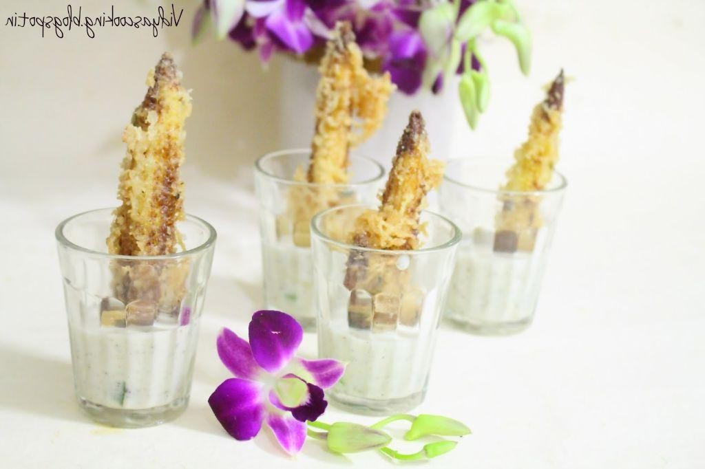 Baby corn tempura with wasabi mayo