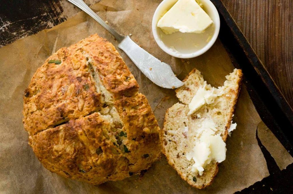 Bacon and Cheddar Irish Soda Bread