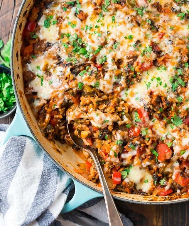 Bacon and Cheddar Stuffed Pepper Casserole