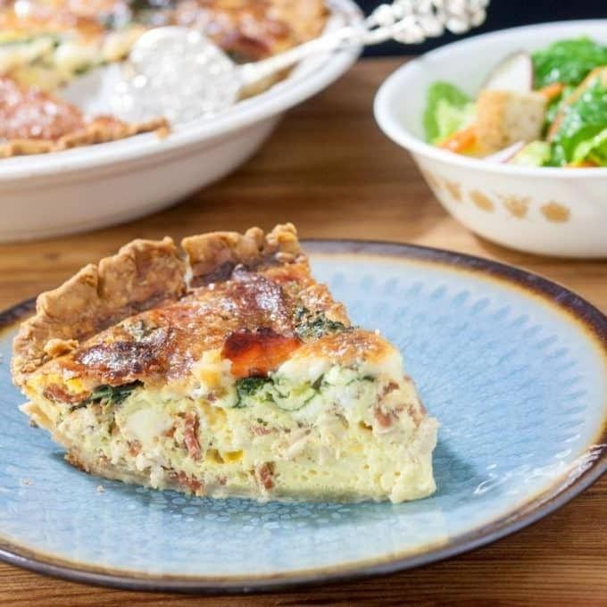 Bacon and Chicken Quiche