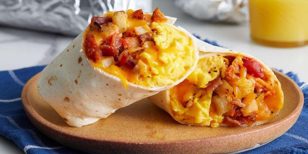 Bacon and Egg Breakfast Burrito