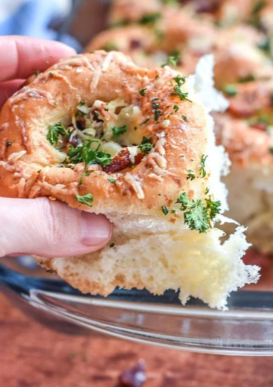 Bacon-Wrapped Rhodes Rolls