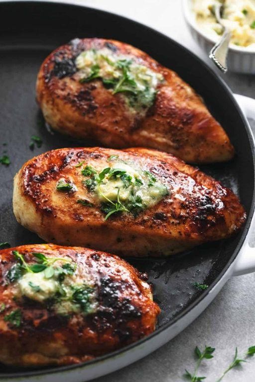 Baked Chicken Tenderloins with Herb Butter
