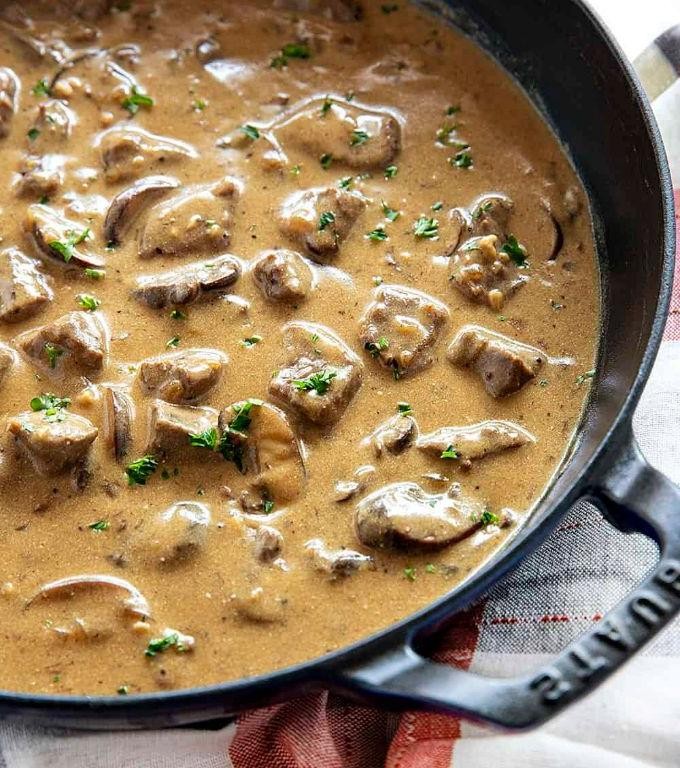 Baked Cube Steak Stroganoff
