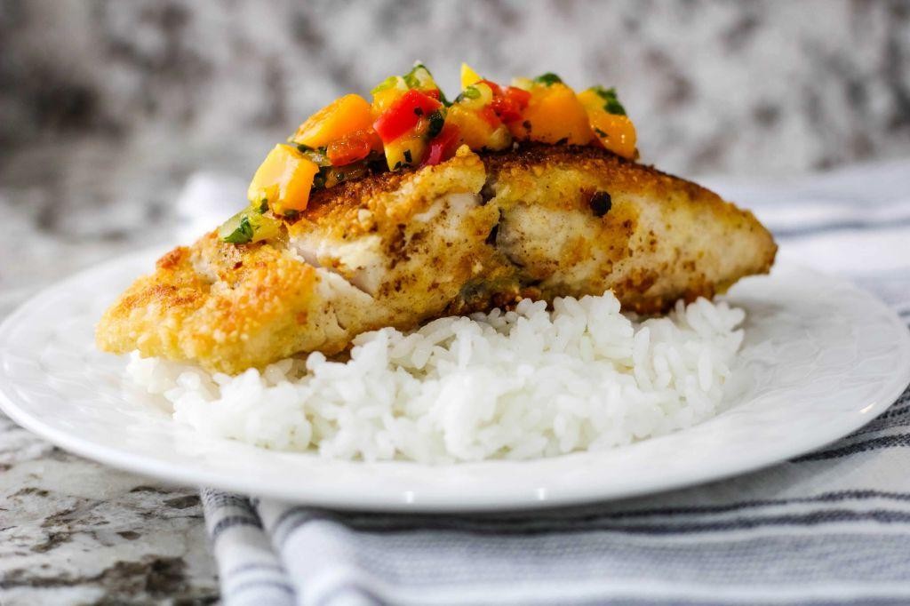 Baked Hawaiian Mahi Mahi with Macadamia Nut Crust