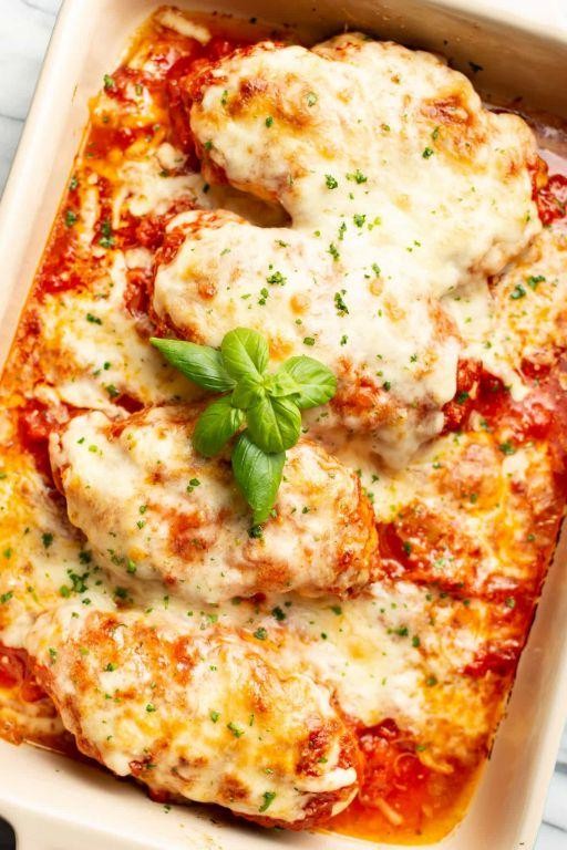 Baked Italian Chicken with Mozzarella