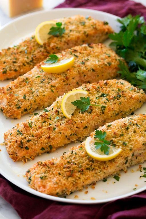 Baked Parmesan Crusted Salmon