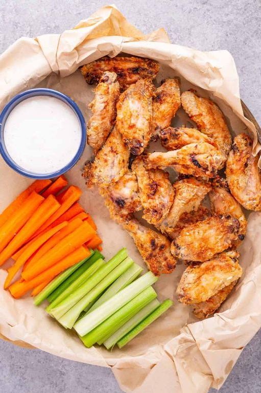 Baked Salt and Vinegar Chicken Wings with Panko Breadcrumbs