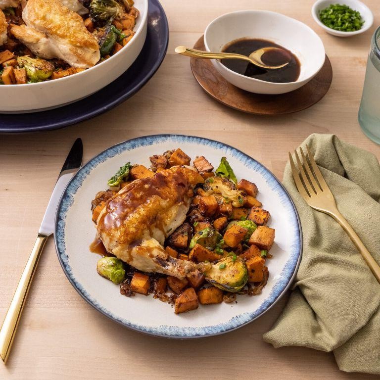 Balsamic Glazed Airline Chicken Breast