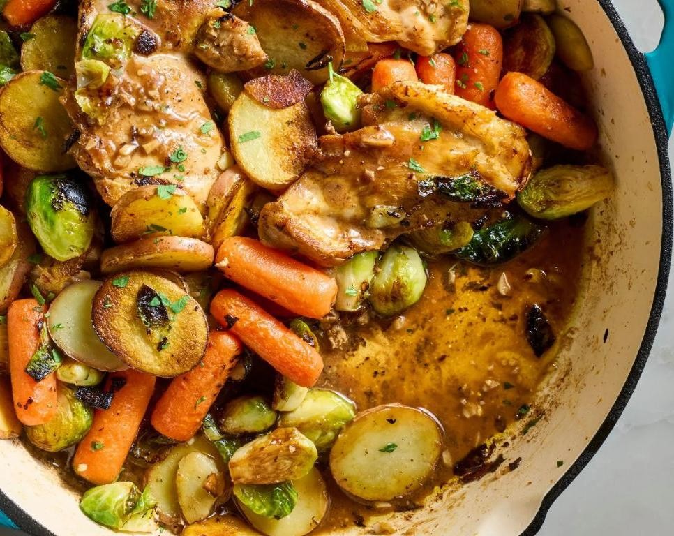 Balsamic Glazed Chicken with Vegetables