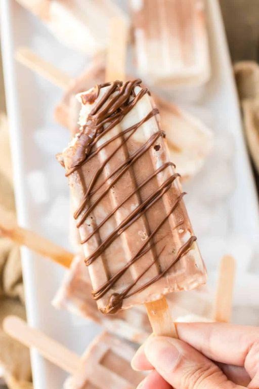 Banana Nutella Swirl Ice Cream