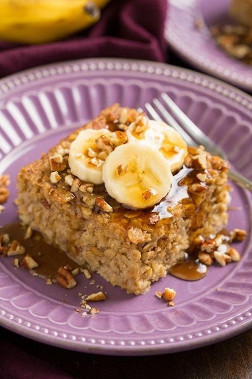 Banana Walnut Baked Oatmeal
