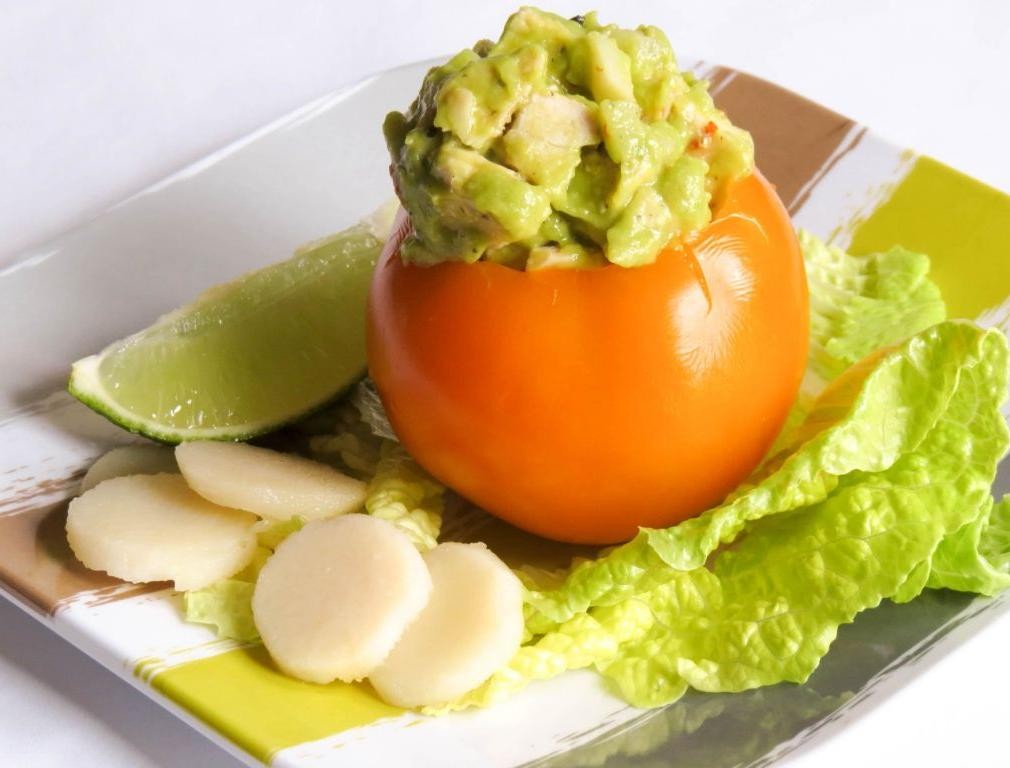 Bariatric Chicken and Avocado Stuffed Tomatoes
