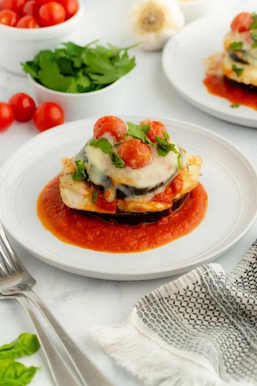 Bariatric Chicken and Eggplant Parmesan