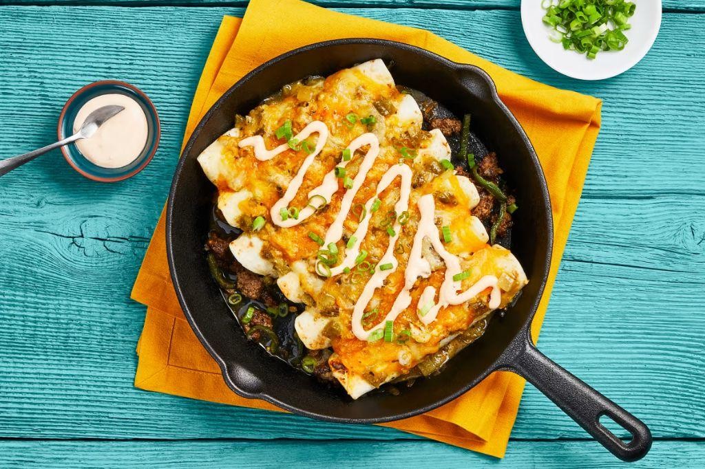 Beef Enchiladas Verdes