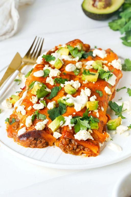 Beef Enchiladas with Cotija Cheese